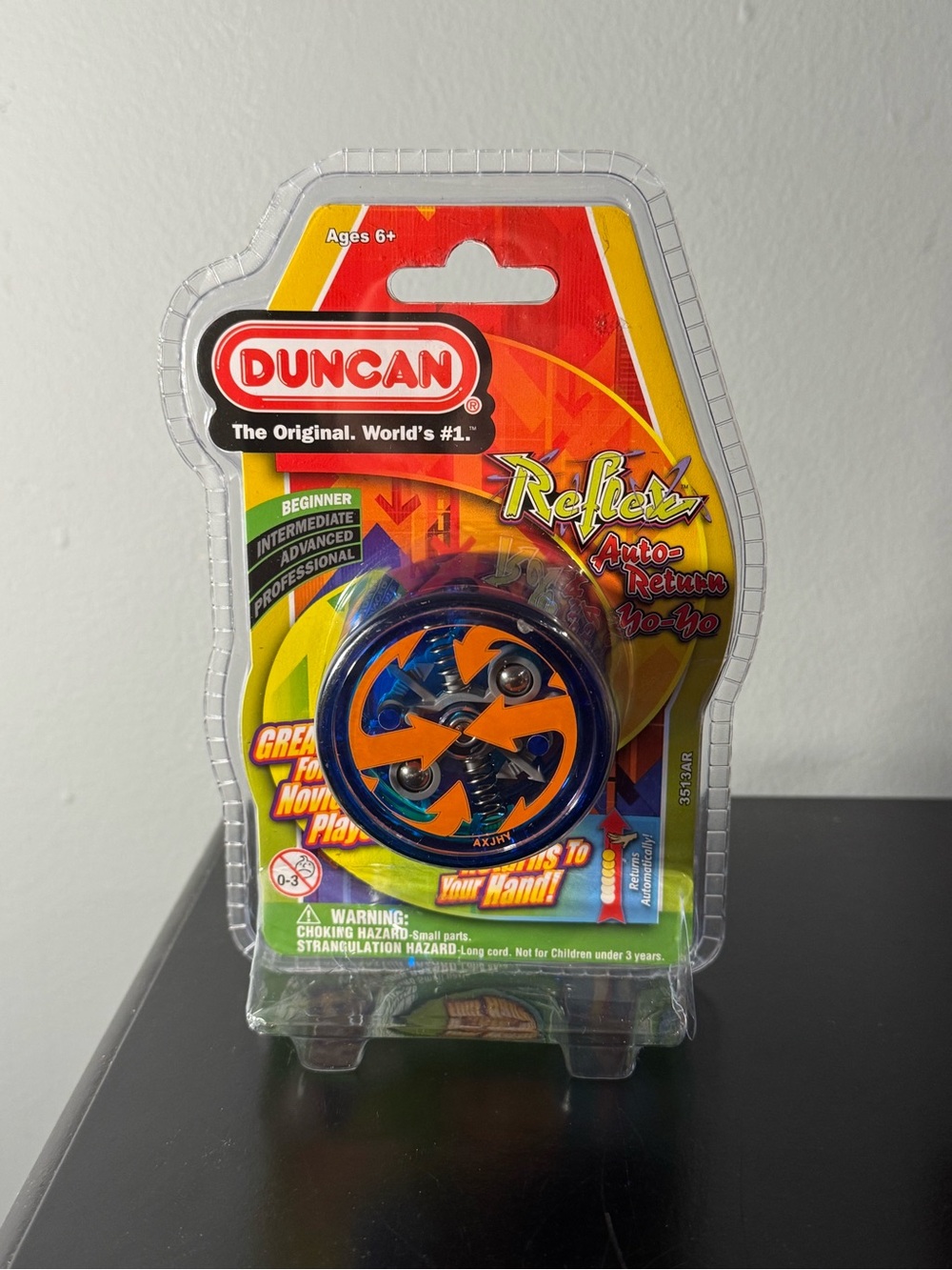 Reflex Auto Return Yo-Yo in Blue and Orange